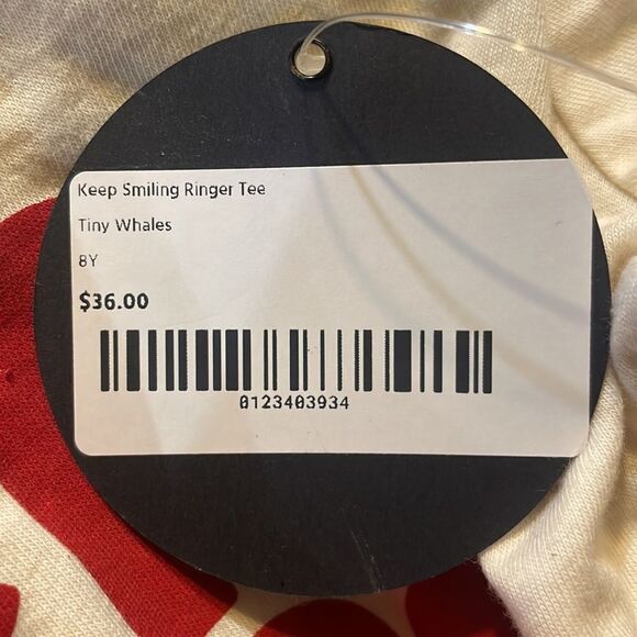 Tiny Whales shirt 8 (3725) NWT - Picture 5 of 6